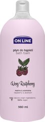 Пена для ванн On Line Very Raspberry, 980 мл цена и информация | Масла, гели для душа | pigu.lt