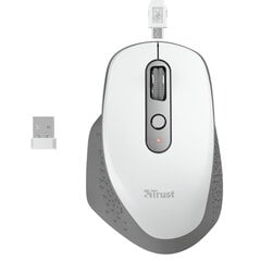 MOUSE USB OPTICAL WRL/OZAA WHITE 24035 TRUST цена и информация | Мыши | pigu.lt