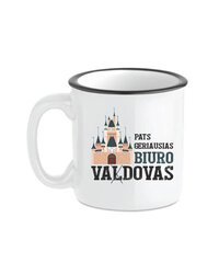 Universalus puodelis Biuro vadovas, baltas цена и информация | Оригинальные кружки | pigu.lt