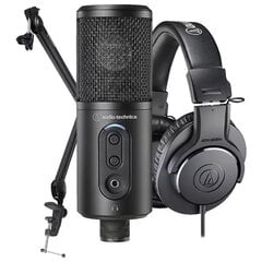 Audio Technica ATR2500x-USB + ATH-M20x + Boom Arm цена и информация | Теплая повязка на уши, черная | pigu.lt