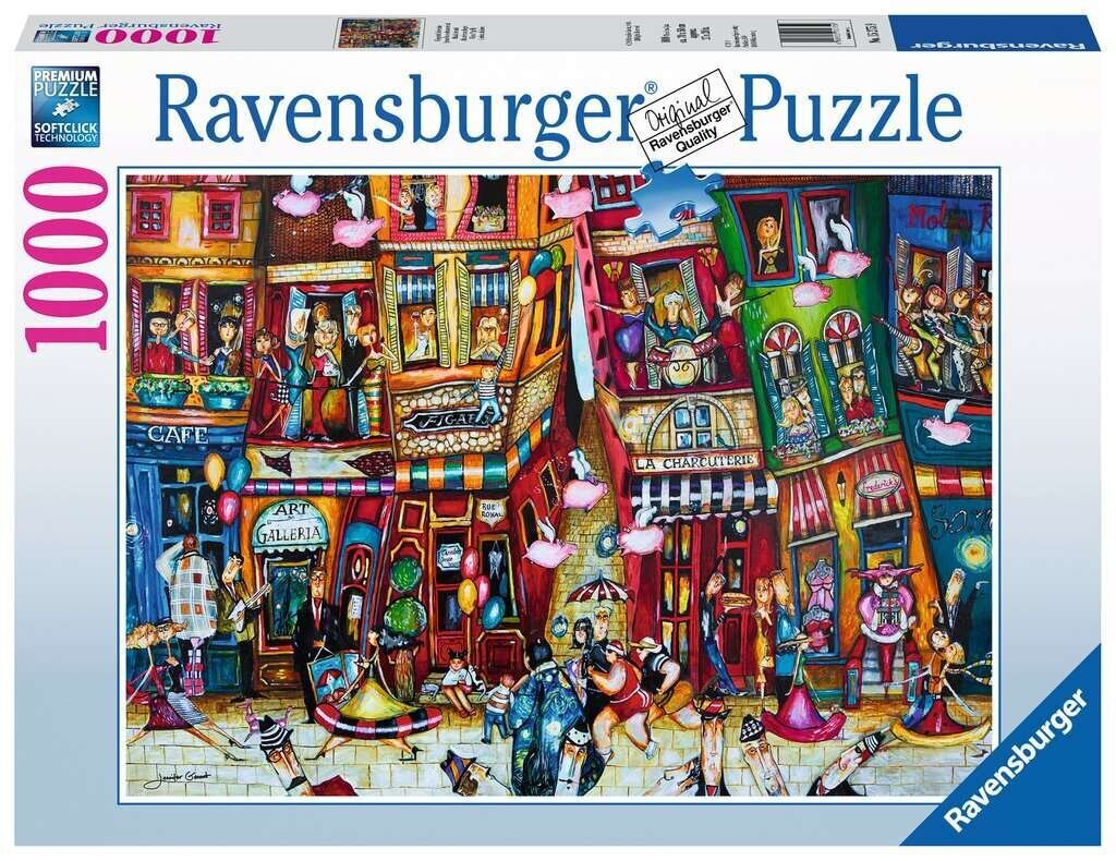 Dėlionė Ravensburger Kai kiaulės skairdo/When Pigs Fly, 15275, 1000 d. kaina ir informacija | Dėlionės (puzzle) | pigu.lt