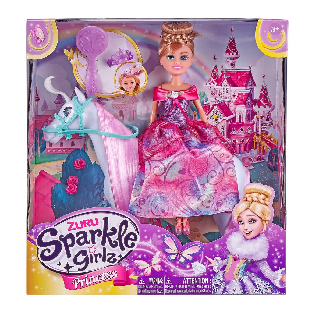 Lėlė princesė su žirgu Sparkle Girlz, 10057 цена и информация | Žaislai mergaitėms | pigu.lt