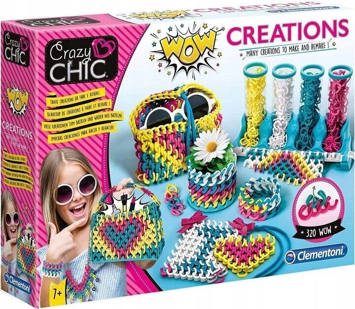 Kūrybinis rinkinys Pasigamink aksesuarą Clementoni Crazy Chic, 50642 kaina ir informacija | Lavinamieji žaislai | pigu.lt