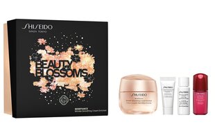 Набор Shiseido Beauty Blossoms: крем для лица, 50 мл + очищающая пенка, 5 мл + лосьон для лица, 7 мл + сыворотка для лица, 10 мл цена и информация | Кремы для лица | pigu.lt