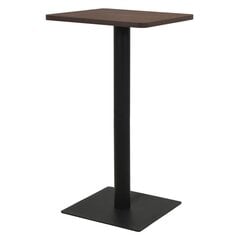 Bistro staliukas, 50x50x107 cm, rudas kaina ir informacija | Virtuvės ir valgomojo stalai, staliukai | pigu.lt