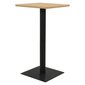 Bistro staliukas, 60x60x107 cm, rudas kaina ir informacija | Virtuvės ir valgomojo stalai, staliukai | pigu.lt