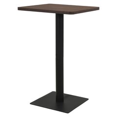Bistro staliukas, 78,5x78,5x107 cm, rudas kaina ir informacija | Virtuvės ir valgomojo stalai, staliukai | pigu.lt