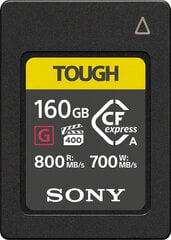 Карта памяти Sony memory card CFexpress 160GB Type A Tough цена и информация | Карты памяти для фотоаппаратов, камер | pigu.lt