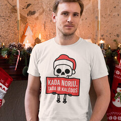 Marškinėliai „Kada noriu, tada ir Kalėdos“ kaina ir informacija | Originalūs marškinėliai | pigu.lt