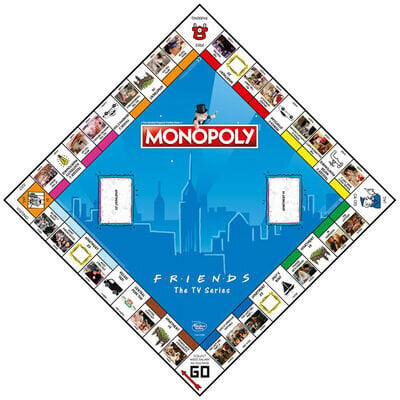 Stalo žaidimas Winning Moves Friends Monopoly (anglų kalba) цена и информация | Stalo žaidimai, galvosūkiai | pigu.lt
