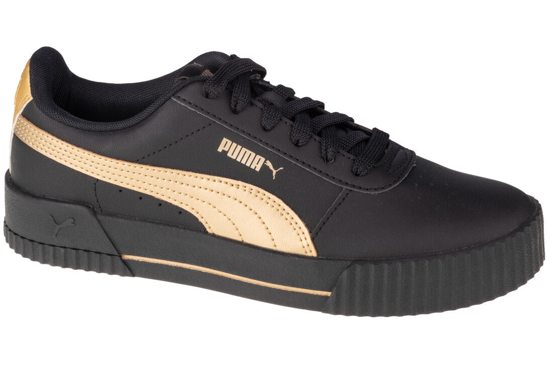 Sportiniai batai moterims Puma Carina Meta20 Black 37322903, juodi kaina ir informacija | Sportiniai bateliai, kedai moterims | pigu.lt