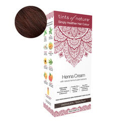 Tints of nature Henna Cream Burgundy natūralūs plaukų daža 70 ml kaina ir informacija | Plaukų dažai | pigu.lt