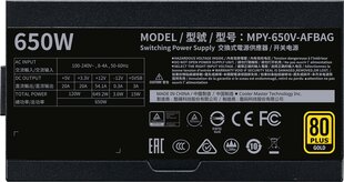 Cooler Master MPY-650V-AFBAG цена и информация | Блоки питания (PSU) | pigu.lt