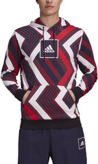 Adidas Джемпер M Aop Hoodie Blue Red White цена и информация | Мужские толстовки | pigu.lt