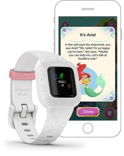 Garmin vívofit® jr. 3 Disney Princess White kaina ir informacija | Išmanieji laikrodžiai (smartwatch) | pigu.lt