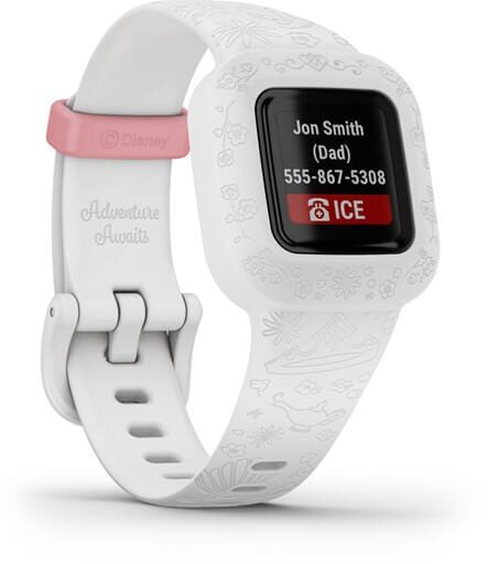 Garmin vívofit® jr. 3 Disney Princess White kaina ir informacija | Išmanieji laikrodžiai (smartwatch) | pigu.lt