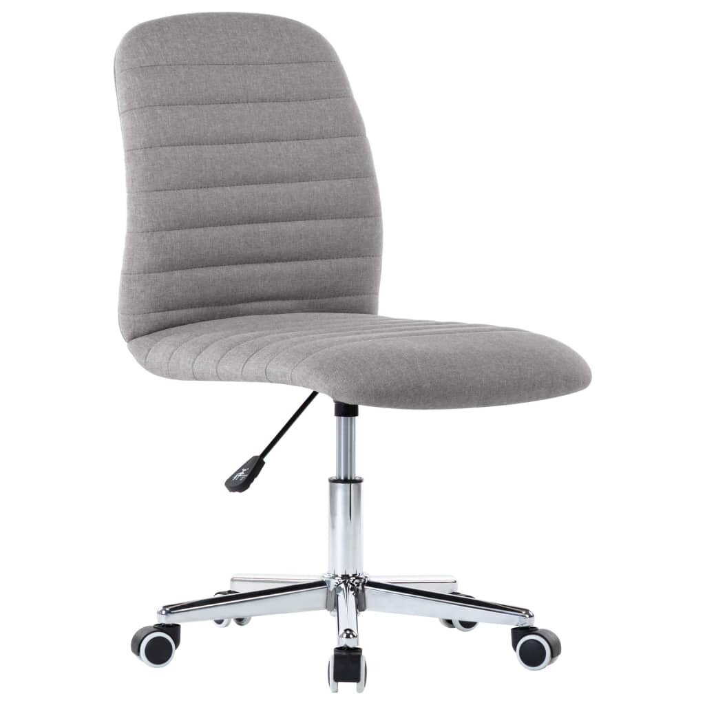Valgomojo kėdės, 6vnt., šviesiai pilkos, audinys (3x283599) kaina ir informacija | Virtuvės ir valgomojo kėdės | pigu.lt