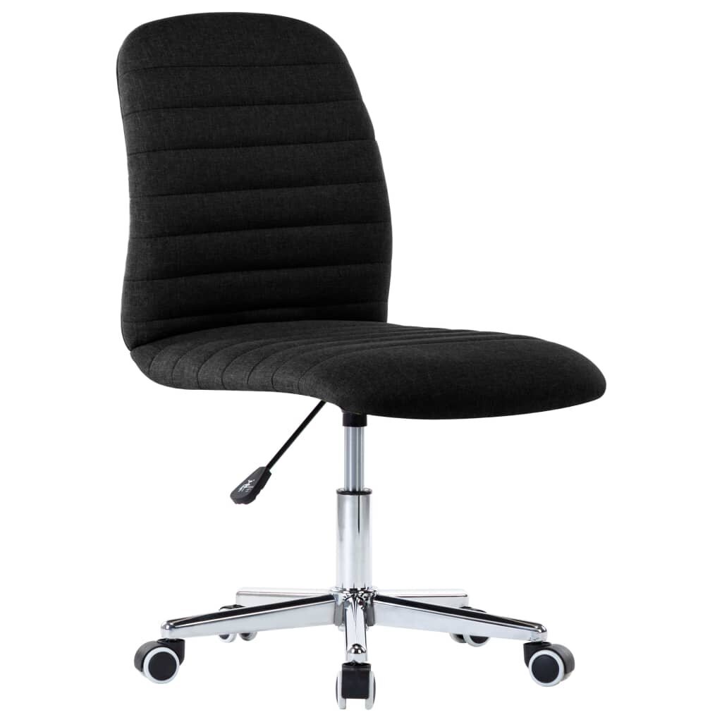 Valgomojo kėdės, 6vnt., juodos spalvos, audinys (3x283605) цена и информация | Virtuvės ir valgomojo kėdės | pigu.lt