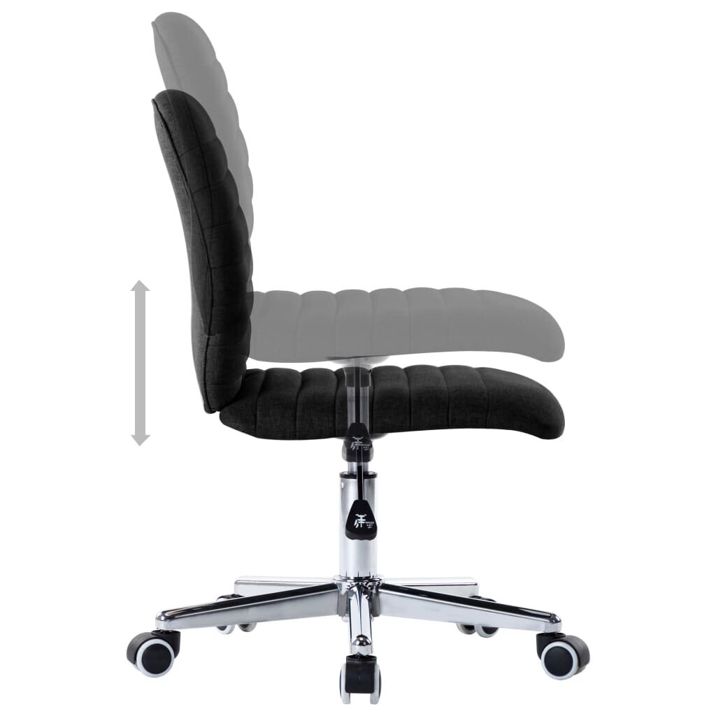 Valgomojo kėdės, 6vnt., juodos spalvos, audinys (3x283605) цена и информация | Virtuvės ir valgomojo kėdės | pigu.lt