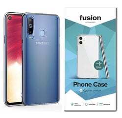 Силиконовый чехол Fusion Ultra Clear Series для Samsung A202 Galaxy A20e, 2 мм, прозрачный (EU Blister) цена и информация | Чехлы для телефонов | pigu.lt