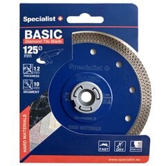 Deimantinis diskas Britva Basic 125x1.3x22mm kaina ir informacija | Mechaniniai įrankiai | pigu.lt