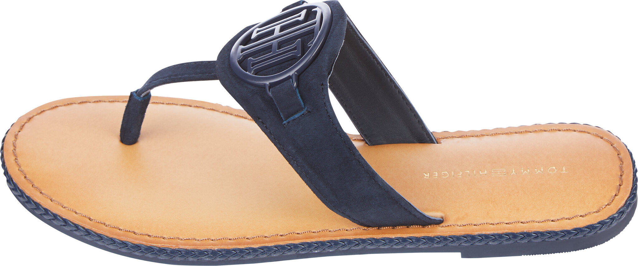 Basutės moterims Tommy Hilfiger Essential Hardware Flat Sandal, mėlynos цена и информация | Basutės moterims | pigu.lt