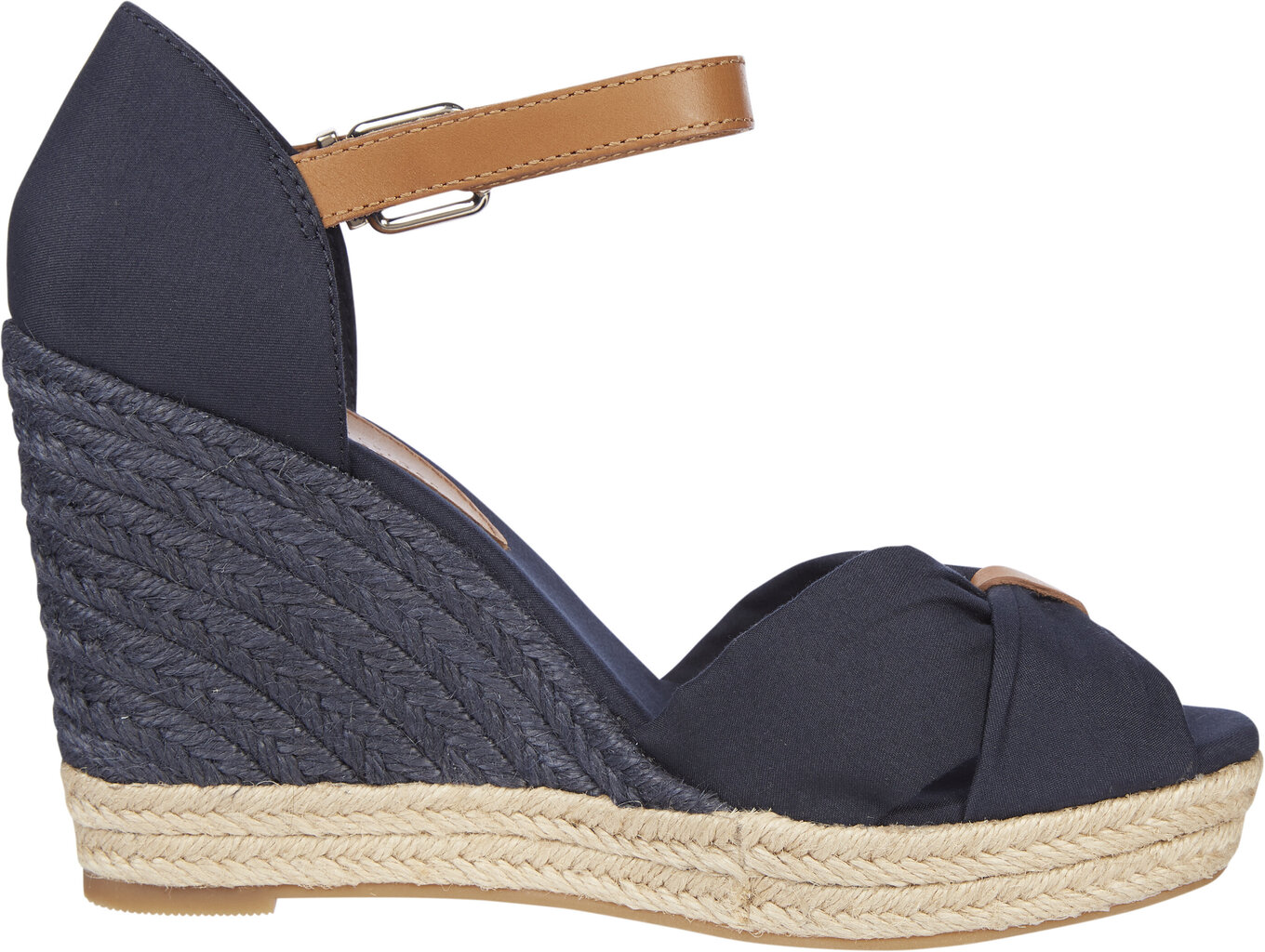 Epadrilės moterims Tommy Hilfiger Basic Open Toe High Wedge, mėlynos kaina ir informacija | Basutės moterims | pigu.lt