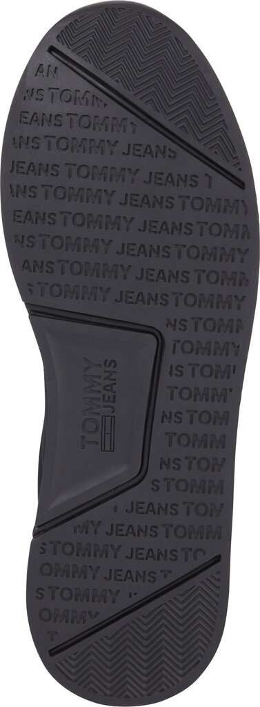 Laisvalaikio batai Tommy Jeans Flexi Lycra Runner, juodi цена и информация | Vyriški batai | pigu.lt