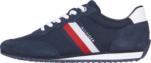 Laisvalaikio batai vyrams Tommy Hilfiger Essential Mesh Runner, mėlyni цена и информация | Мужские ботинки | pigu.lt