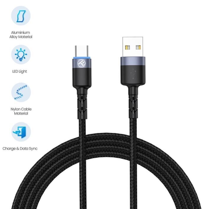 Tellur TLL155314, Usb-C, 2m цена и информация | Laidai telefonams | pigu.lt