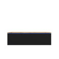 TV staliukas Sesley Skylara LED, 140 cm, juodas/rudas
