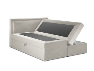 Кровать Mazzini Beds Yucca 200x200см, бежевая цена и информация | Кровати | pigu.lt