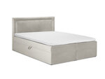 Lova Mazzini Beds Yucca 200x200cm, smėlio spalvos