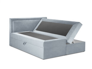 Кровать Mazzini Beds Yucca 200x200см, светло-синяя цена и информация | Кровати | pigu.lt