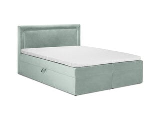 Кровать Mazzini Beds Yucca 200x200 см, светло-зеленая цена и информация | Кровати | pigu.lt