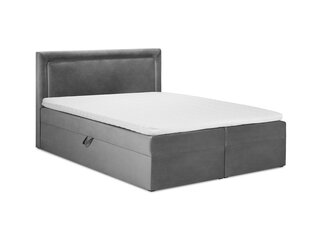 Кровать Mazzini Beds Yucca 200x200 см, серая цена и информация | Кровати | pigu.lt