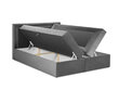Lova Mazzini Beds Yucca 200x200 cm, tamsiai pilka kaina ir informacija | Lovos | pigu.lt