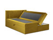 Lova Mazzini Beds Afra 200x200 cm, geltona kaina ir informacija | Lovos | pigu.lt