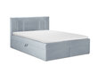 Lova Mazzini Beds Afra 200x200 cm, šviesiai mėlyna kaina ir informacija | Lovos | pigu.lt