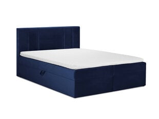 Кровать Mazzini Beds Afra 200x200 см, синяя цена и информация | Кровати | pigu.lt
