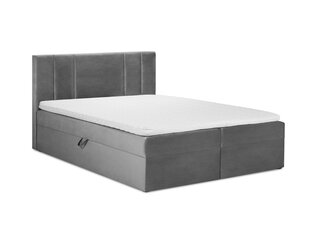 Кровать Mazzini Beds Afra 200x200 см, серая цена и информация | Кровати | pigu.lt