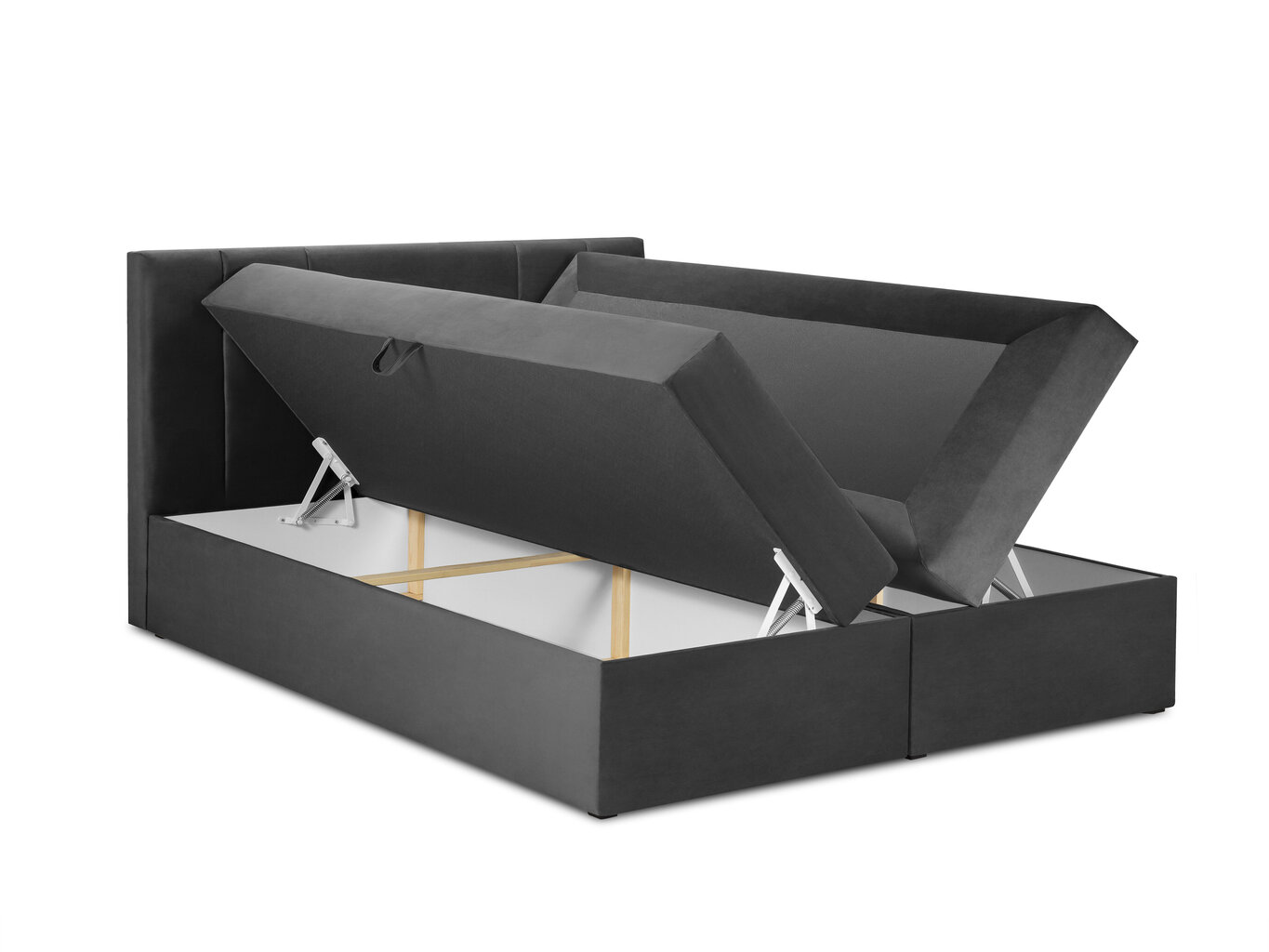 Lova Mazzini Beds Afra 200x200 cm, tamsiai pilka kaina ir informacija | Lovos | pigu.lt