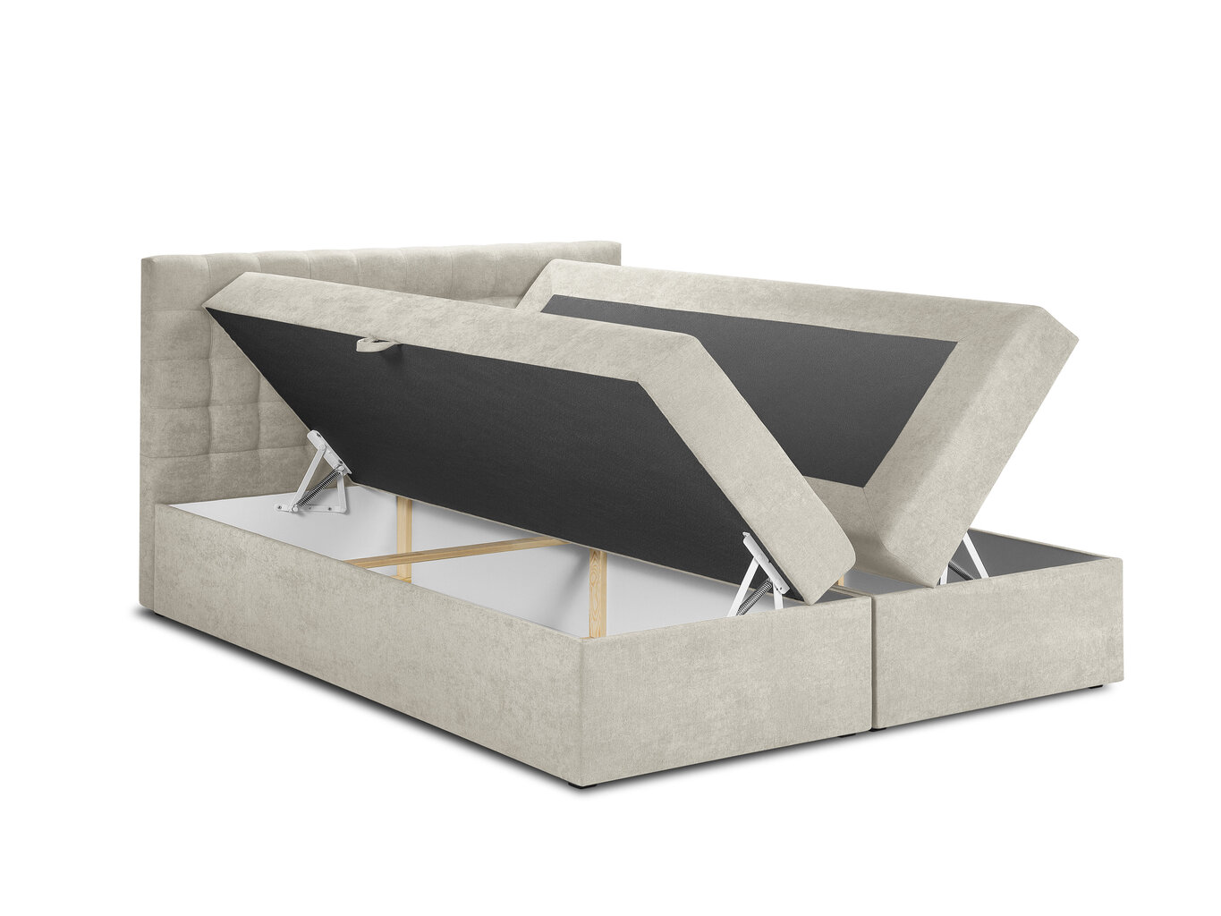 Lova Mazzini Beds Jade 200x200 cm, smėlio spalvos kaina ir informacija | Lovos | pigu.lt