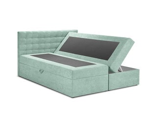 Кровать Mazzini Beds Jade 200x200 см, светло-зеленая цена и информация | Кровати | pigu.lt
