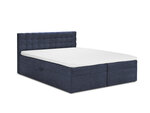 Кровать Mazzini Beds Jade 200x200 см, темно-синяя