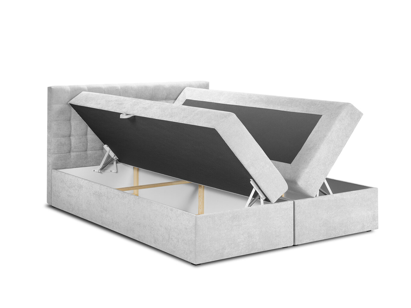 Lova Mazzini Beds Jade 200x200 cm, šviesiai pilka kaina ir informacija | Lovos | pigu.lt
