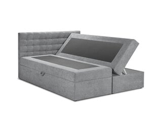 Кровать Mazzini Beds Jade 200x200 см, серая цена и информация | Кровати | pigu.lt