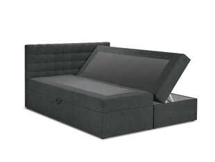 Кровать Mazzini Beds Jade 200x200 см, темно-серая цена и информация | Кровати | pigu.lt