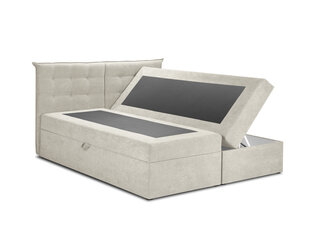 Кровать Mazzini Beds Echaveria 200x200 см, бежевая цена и информация | Кровати | pigu.lt