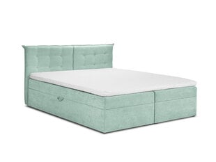Кровать Mazzini Beds Echaveria 200x200 см, светло-зеленая цена и информация | Кровати | pigu.lt